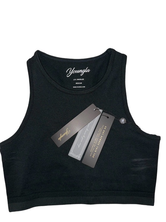 YoungLA Tops - YoungLA W4273 Motion Seamless Tank Carbon Green Medium NWT